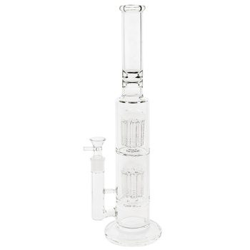 Бонг Clear & Blue 2x10-Arm Tree Percolator - Бонги - Бонги стеклянные - Бонги с перколятором - Магазин домашних увлечений homehobbyshop.ru